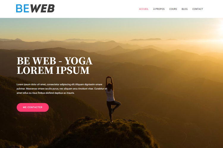 Portfolio - Site internet yoga