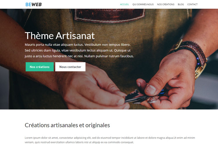 Portfolio - Site internet artisanat